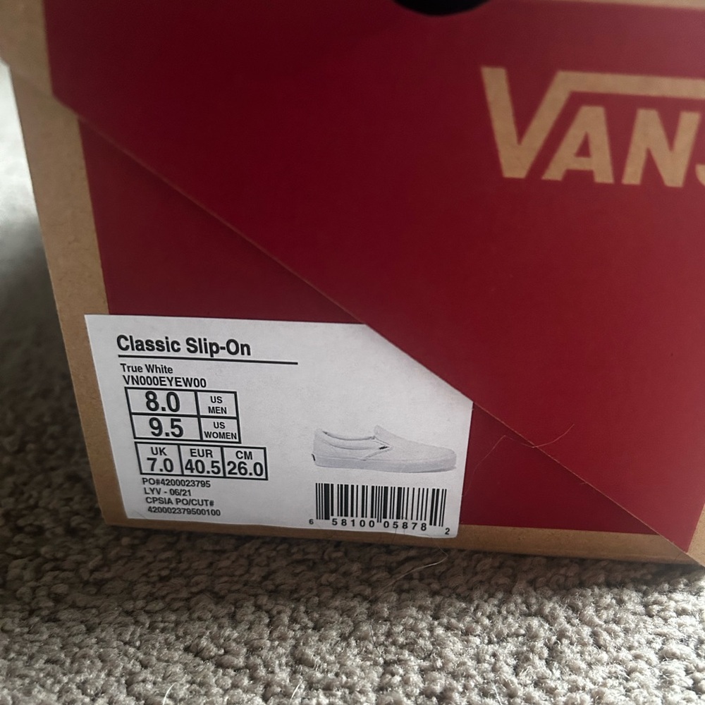 Vans True White Slip-On Sneakers